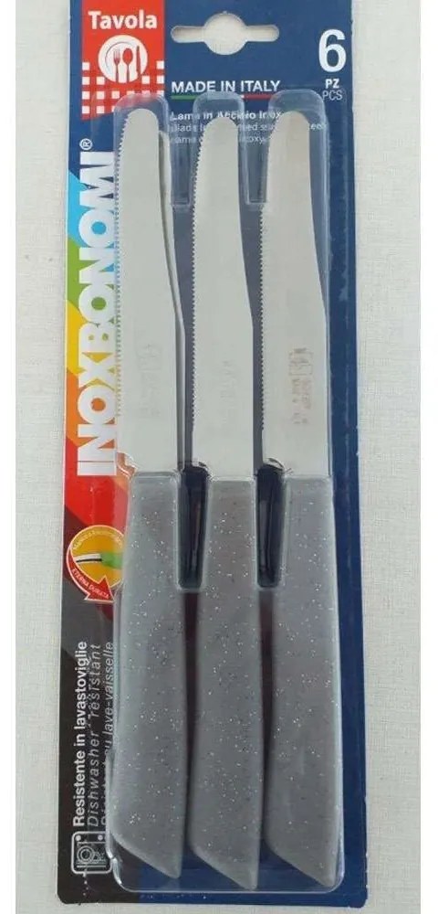 Μαχαίρια Grizio Pietra (Σετ 6Τμχ) BM30006008 Grey Inoxbonomi Stainless Steel