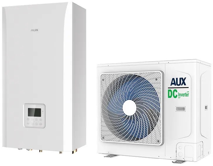 Αντλία θερμότητας AUX ACHP-H08/4R3HA, 8 kW, 65C, A+++, Wi-Fi, R-32, Μονοφασικό, Λευκό