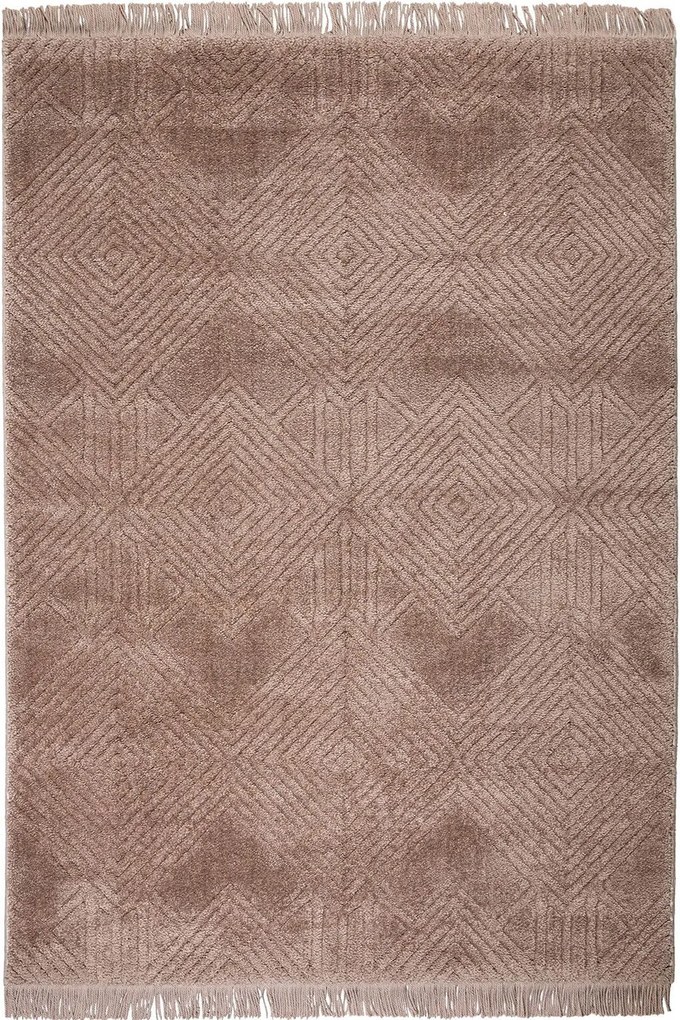 Χαλί Dorothea 1212A 55 Vison-Light Brown Βιοκαρπέτ 133X190cm