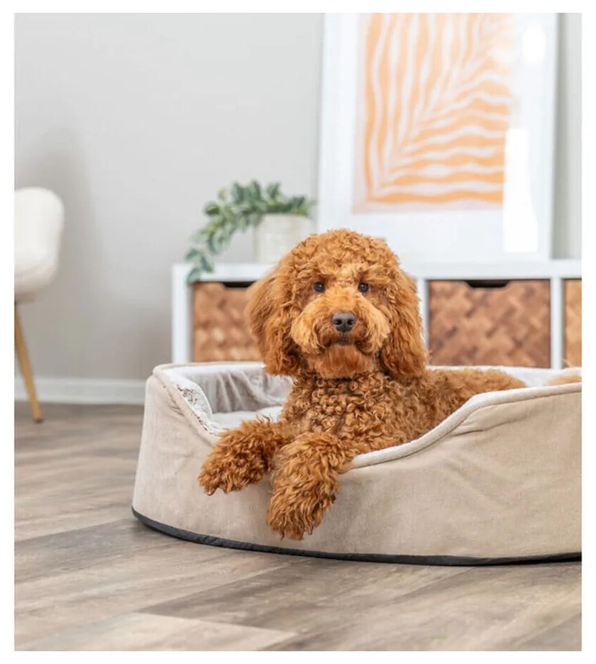 Κρεβάτιγια Σκύλους Trixie Vital Lino Soft Μπεζ Κρεμ 83 X 67 CM