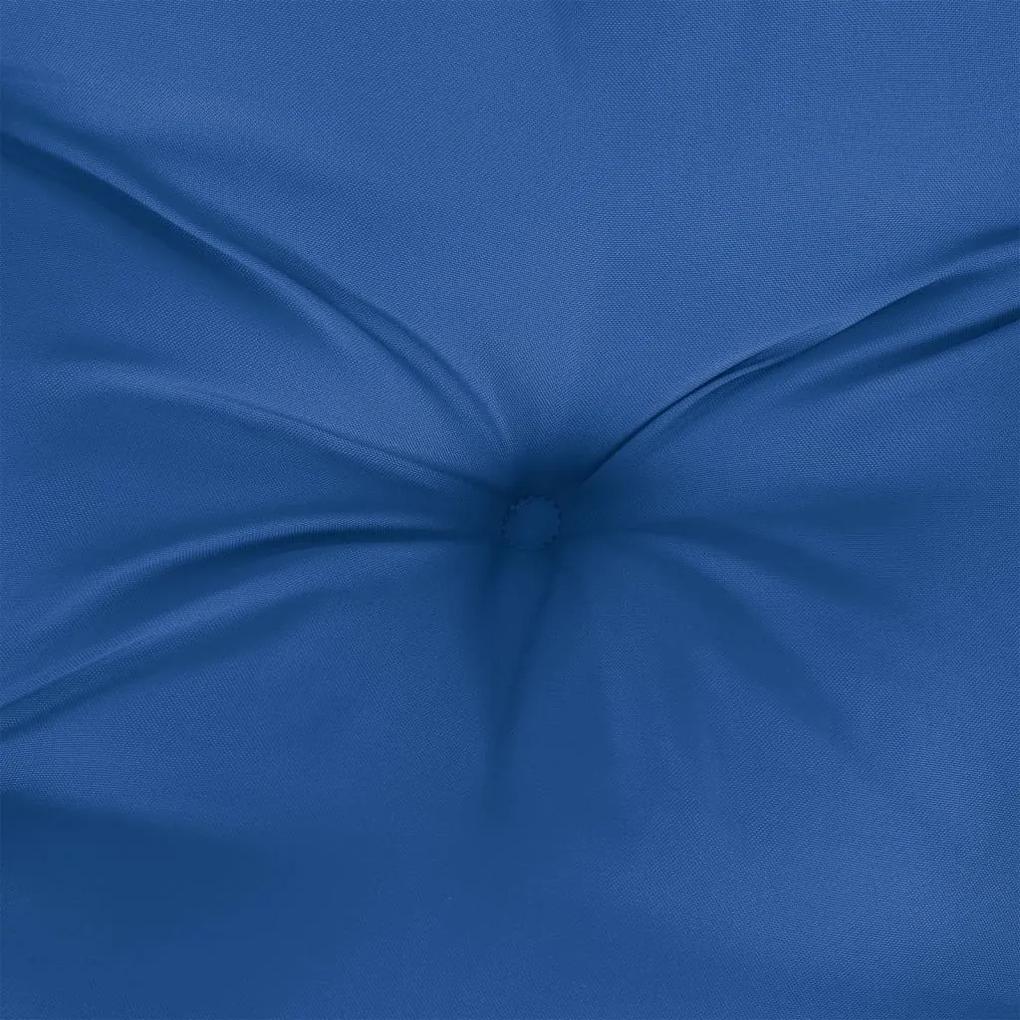 vidaXL Μαξιλάρι Στρογγυλό Μπλε Ρουά Ø 100 x 11 εκ. από Ύφασμα Oxford