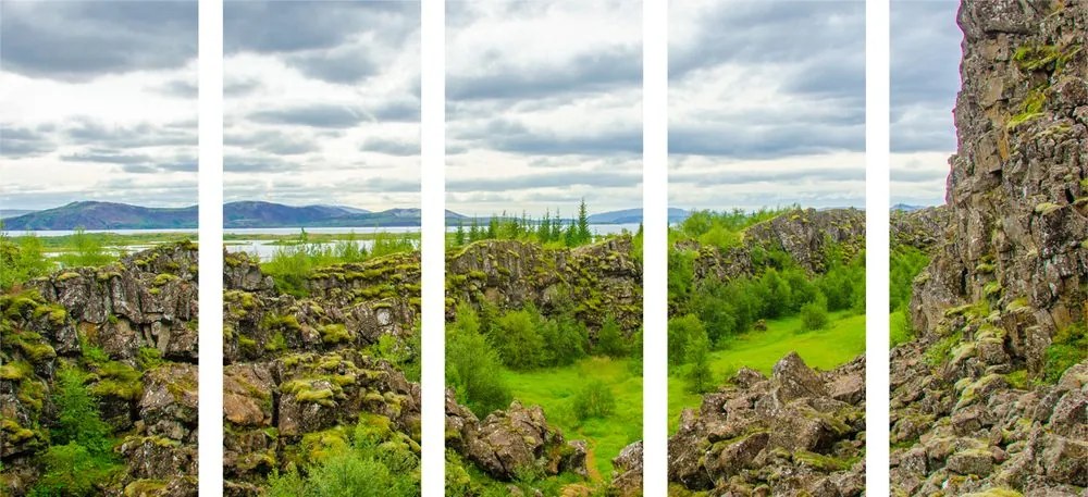 Εικόνα 5 τμημάτων Εθνικό Πάρκο Thingvellir - 100x50