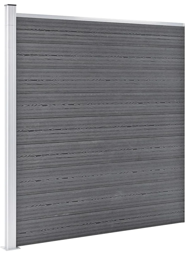 vidaXL Πάνελ Περίφραξης Γκρι 699 x 186 εκ. από WPC