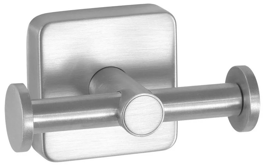 Άγκιστρο Μπάνιου Διπλό Quattro 422299 9x5,5x6cm Satin Karag Stainless Steel