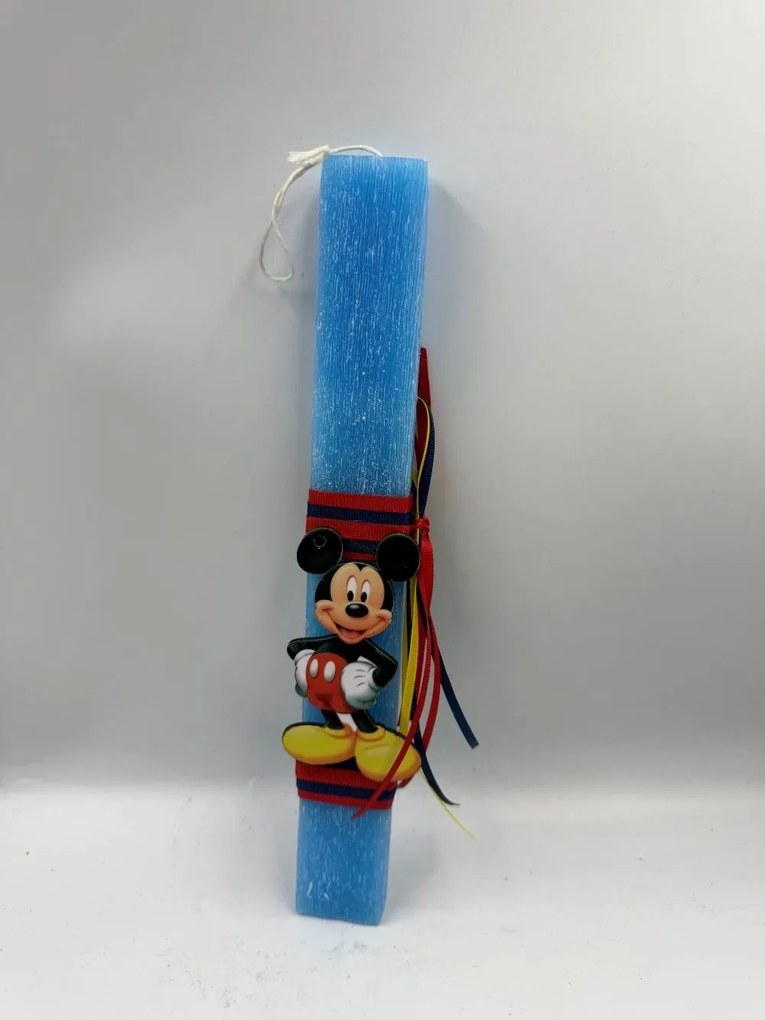 Τύπου Μίκυ Mickey Αρωματική λαμπάδα ν.2 - Σετ Λαμπάδα και πλάτη με βάση