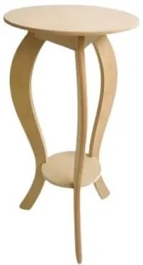 Σετ των 2 Intra απο ξύλο plywood 3mm-4mm πάχος – ξύλο τριών ποδιών δύο επιπέδων στρογγυλό τραπεζάκι σαλονιού 20x20 cm INTRAVECTRY-MY554727