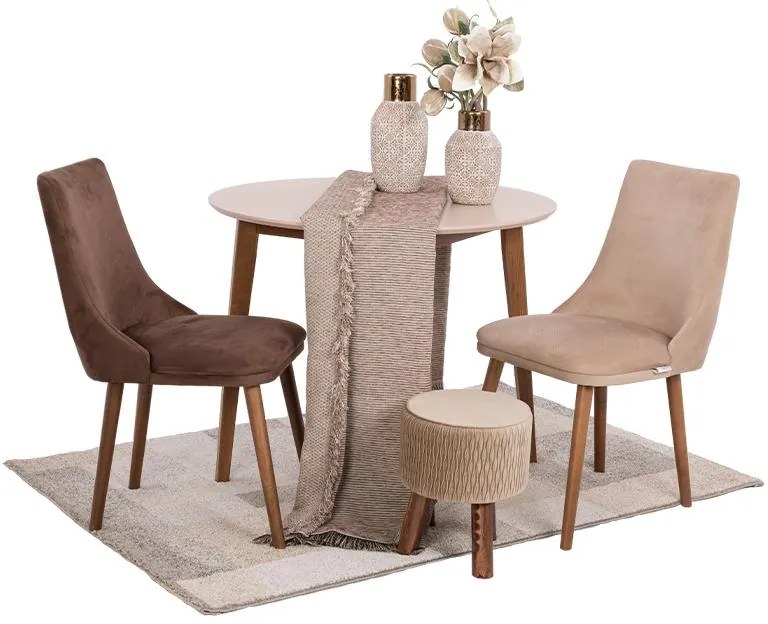 Τραπέζι Τραπεζαρίας Max S Fylliana Macchiato 90x75 εκ.