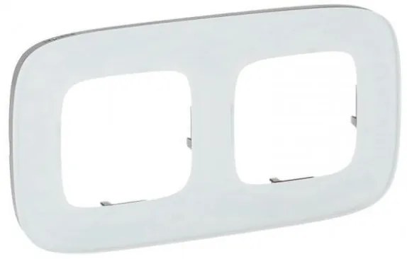 Πλαίσιο 2 Θέσεων Λευκό Γυαλί Valena Allure 755542 Legrand-755542-Λευκό 755542