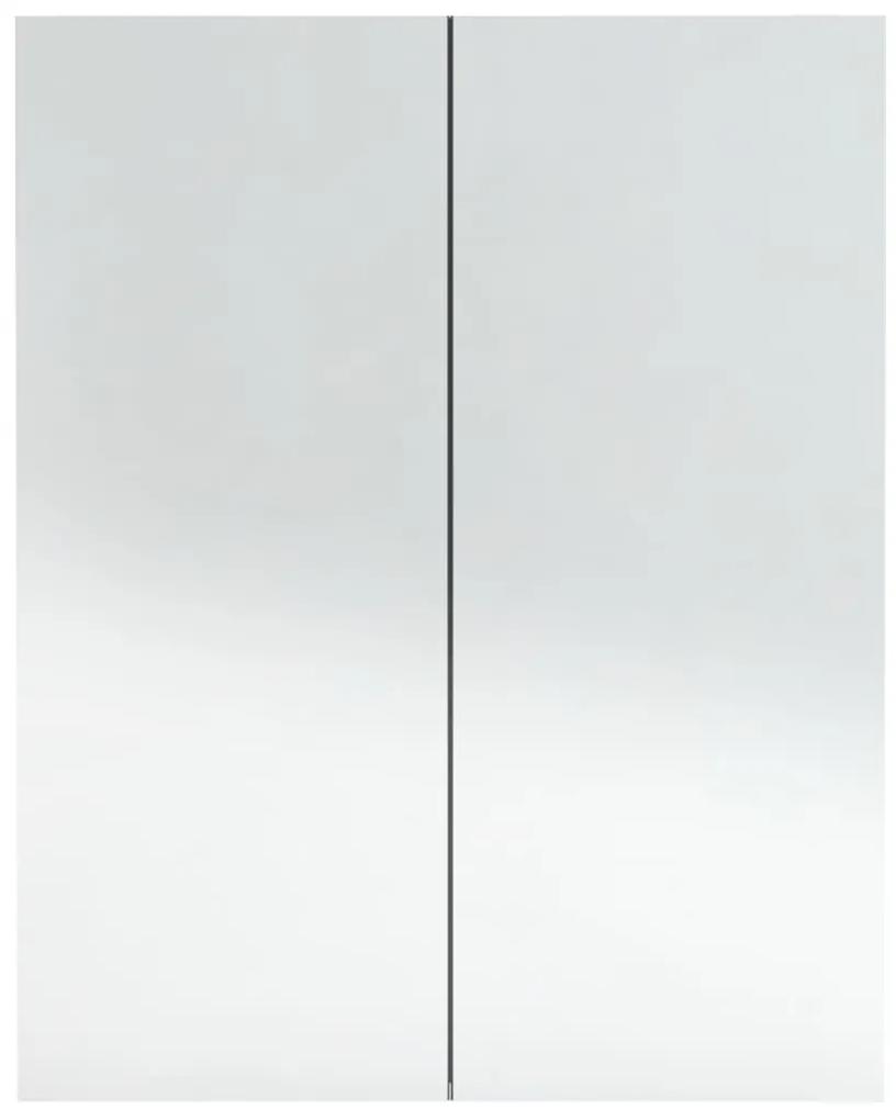 vidaXL Ντουλάπι Μπάνιου με Καθρέφτη Γκρι Σκυροδέματος 60x15x75 εκ. MDF