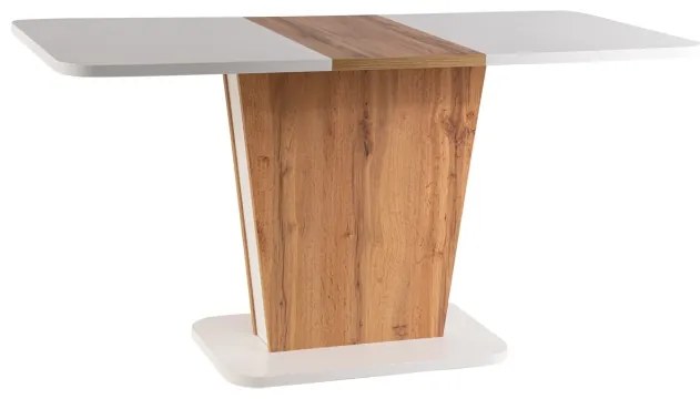 CALIPSO TABLE WHITE MAT / OAK WOTAN 110 (145) X68.6 IN DIOMMI CALIPSOBMDW110IN