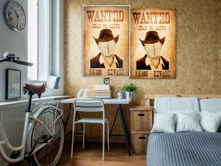 Αφίσα - Long Time Ago in the Wild West - 30x45 - Χρυσό - Χωρίς πασπαρτού