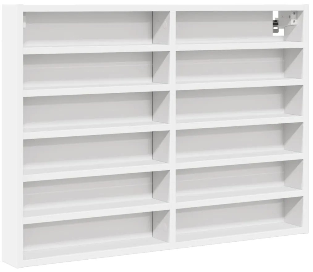 vidaXL Ραφιέρα Λευκή 80x8,5x58 εκ. από Επεξεργασμένο Ξύλο