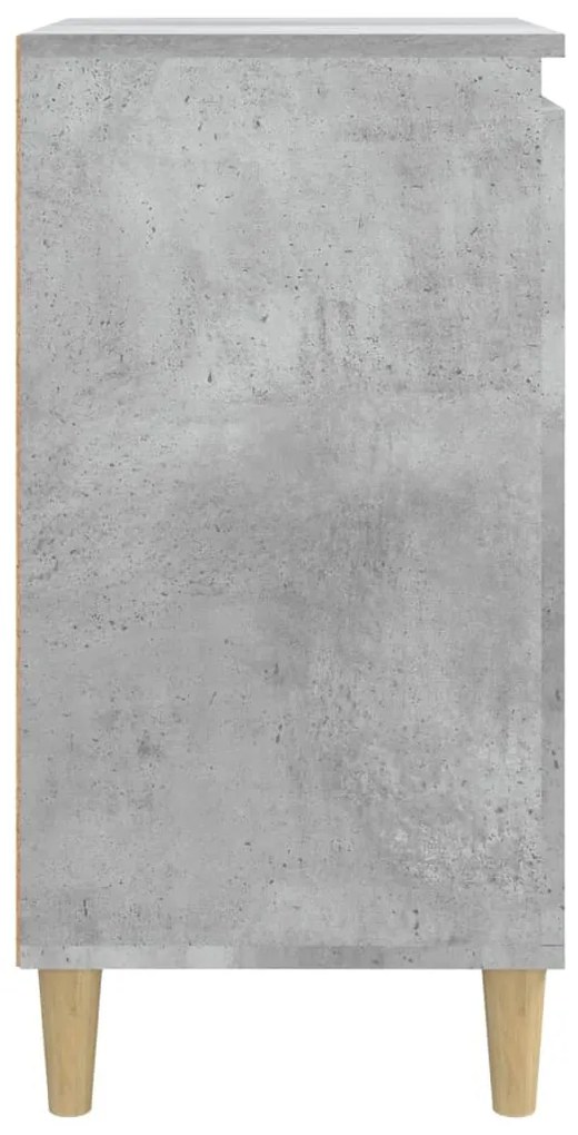 vidaXL Κομοδίνο Γκρι Σκυρ. 40x35x70 εκ. από Επεξεργασμένο Ξύλο