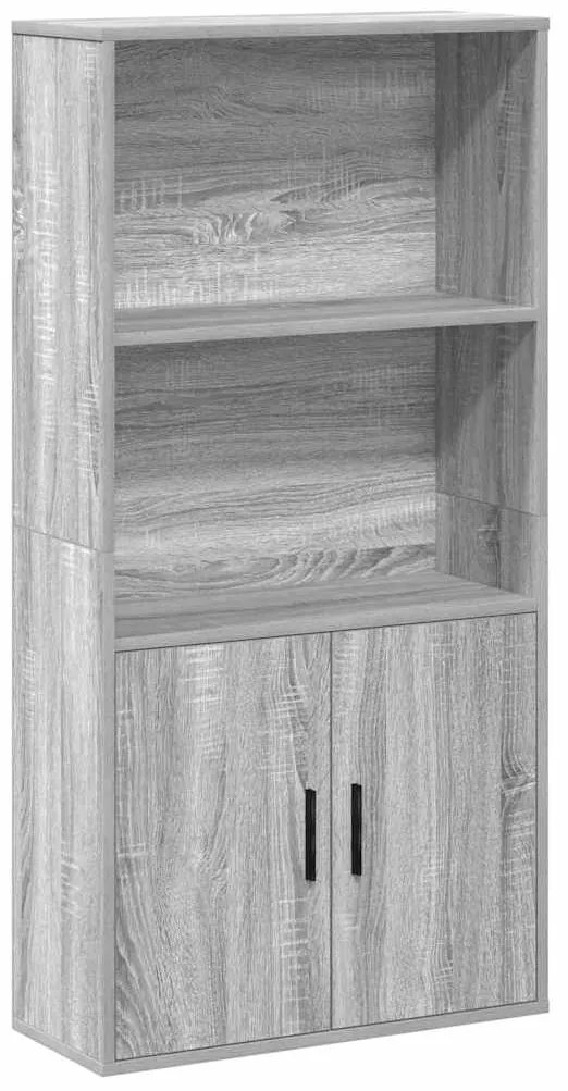 vidaXL Βιβλιοθήκη Γκρι Sonoma 60x24x120 εκ. από Επεξεργασμένο Ξύλο