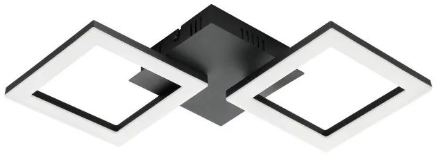 Έξυπνο Φωτιστικό Οροφής Πλαφονιέρα LED 15,5W Μαύρο 3CCT Dimmable Κινητό Paranday-Z 900315 Eglo-900315-Μαύρο 900315