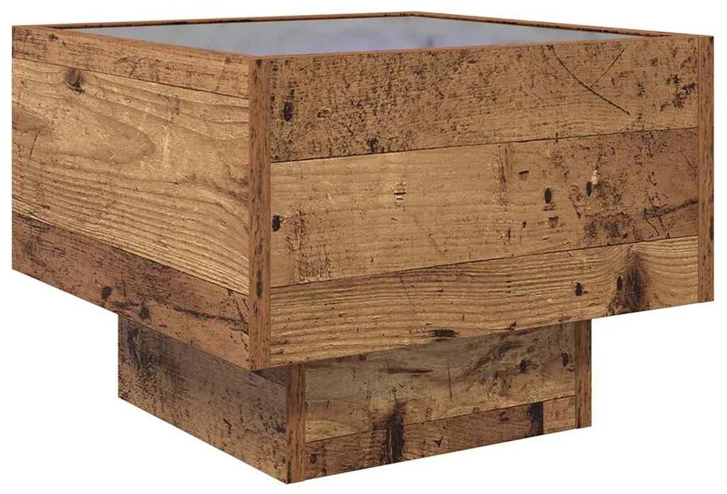 vidaXL Τραπεζάκι σαλονιού Παλαιό ξύλο 40 x 40 x 30 cm