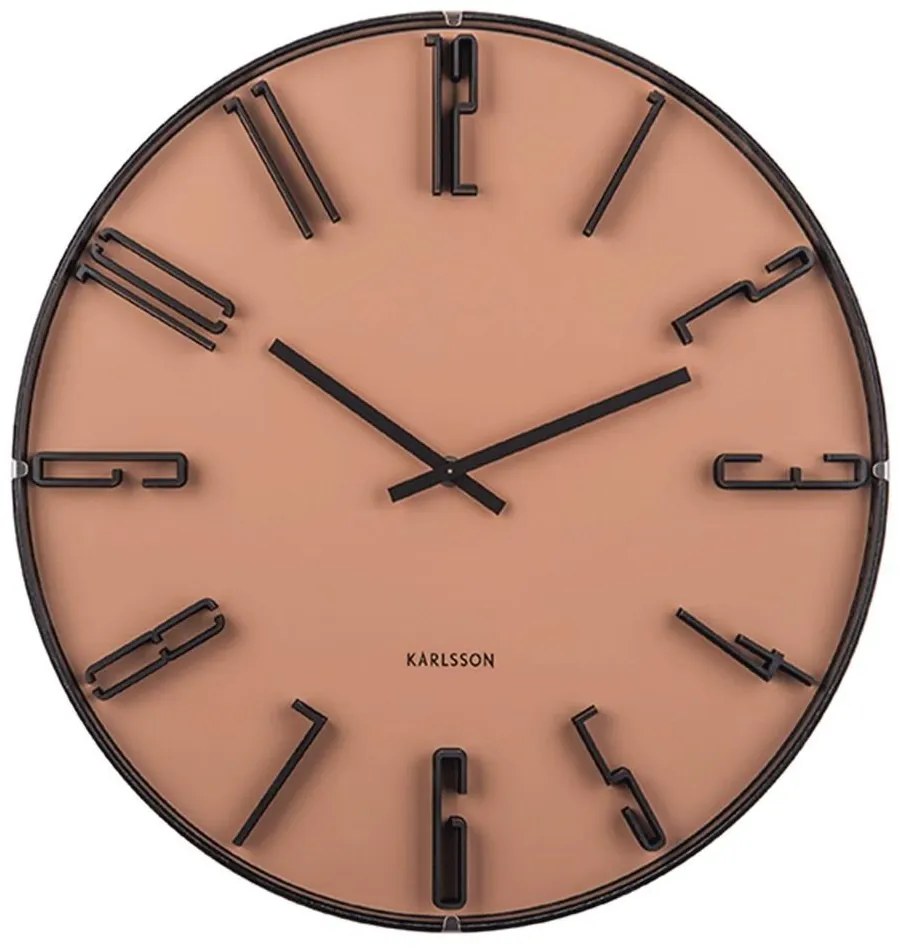 Ρολόι Τοίχου Sentient KA5703SB Φ40cm Black-Sand Karlsson Plastic