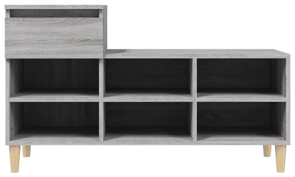 vidaXL Παπουτσοθήκη Γκρι Sonoma 102x36x60 εκ. από Επεξεργασμένο Ξύλο