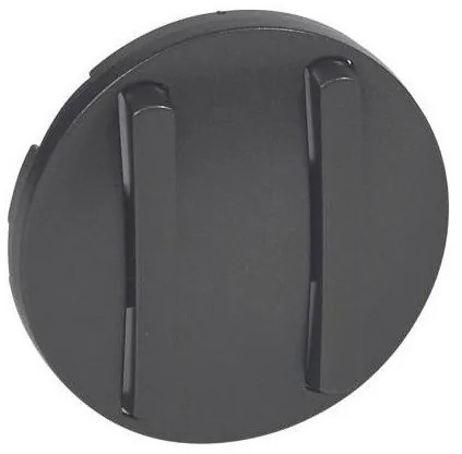 Πλακίδιο Διπλού Διακόπτη Στενό Graphite Celiane 065202 Legrand-65202-Ανθρακί 065202