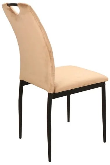 RIP VELVET CHAIR BLACK FRAME / BEIGE BLUVEL 28 DIOMMI RIPVCBE