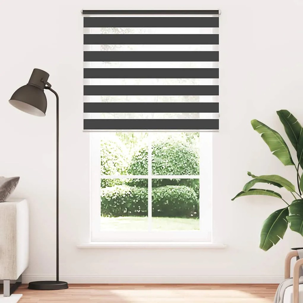 vidaXL Σύστημα Σκίασης Ρόλερ Zebra Μαύρο 120 x 230 εκ.