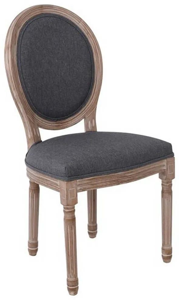 Καρέκλα Jameson Decape/Grey Ε752,2 49x55x95cm Σετ 2τμχ Ξύλο,Ύφασμα