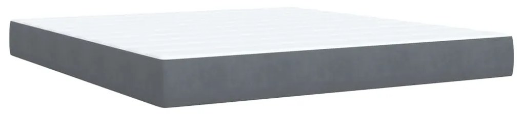 ΚΡΕΒΑΤΙ BOXSPRING ΜΕ ΣΤΡΩΜΑ ΣΚΟΥΡΟ ΓΚΡΙ 180X200 ΕΚ. ΒΕΛΟΥΔΙΝΟ 3286385