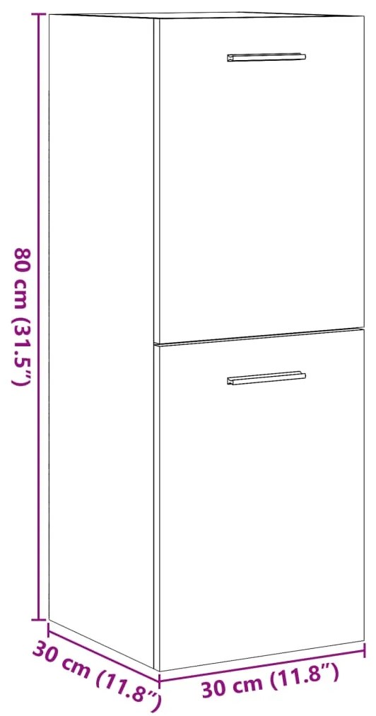 ΝΤΟΥΛΑΠΙ ΜΠΑΝΙΟΥ ΚΡΕΜΑΣΤΟ ΠΑΛ. ΞΥΛΟ 30X30X80 ΕΚ. ΑΠΟ ΕΠ. ΞΥΛΟ 856218