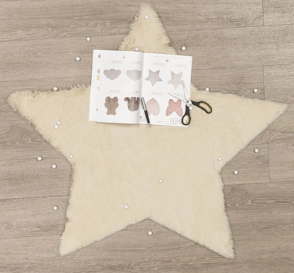 ΧΑΛΙ PUFFY FC3B BEIGE STAR ANTISLIP - 160X160  NewPlan - 5-41-PF-TD3148-FC3BBGST-160X160