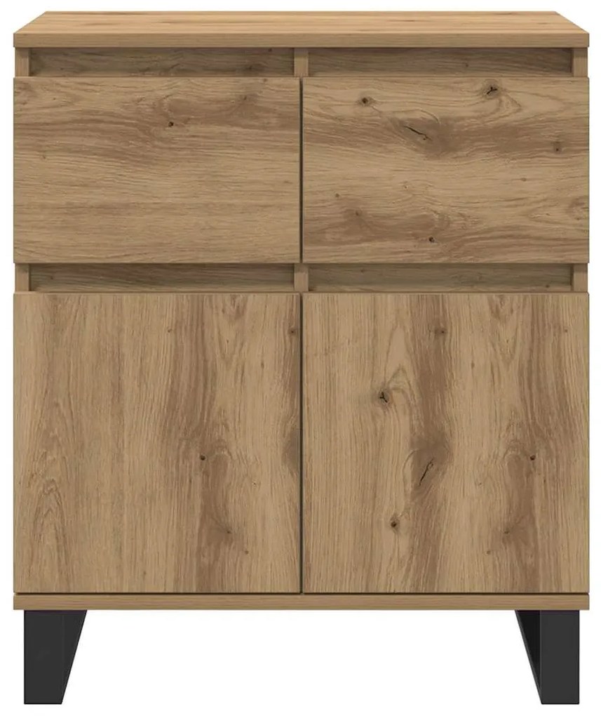 vidaXL Πλαϊνό γραφείο με συρτάρι Artisan Oak 60 x 35 x 70 cm