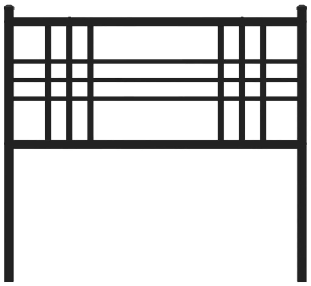 vidaXL Κεφαλάρι Μαύρο 90 εκ. Μεταλλικό