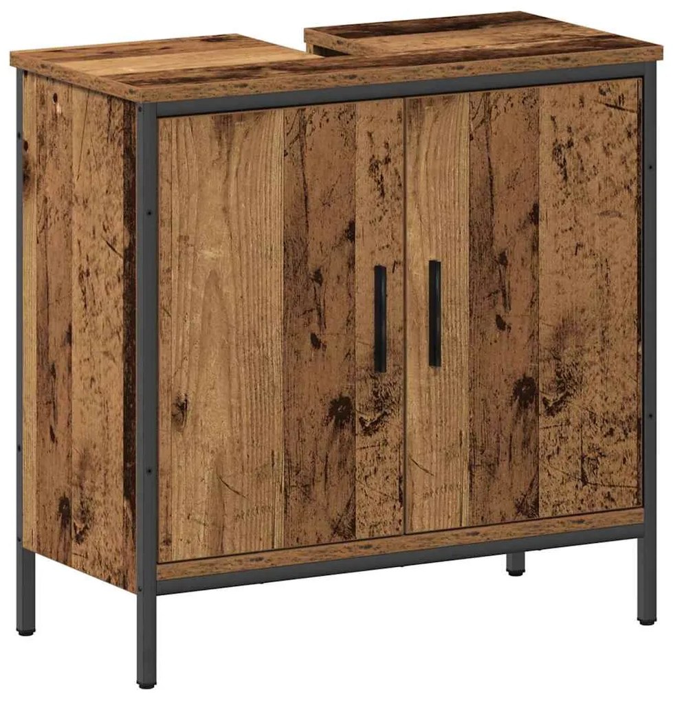 vidaXL Σετ Επίπλων Μπάνιου με ράφι Άλλο 2 pcs Καφέ 60 x 30 x 60 cm