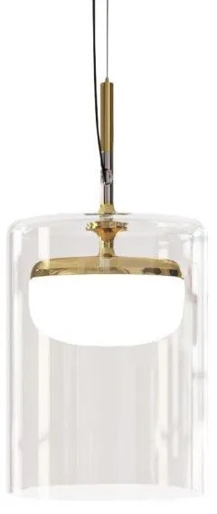 Κρεμαστό Φωτιστικό Οροφής LED 8,5W 3000Κ Dimmable Triac S1 Diver Prandina 1C71000211201 Ορείχαλκος