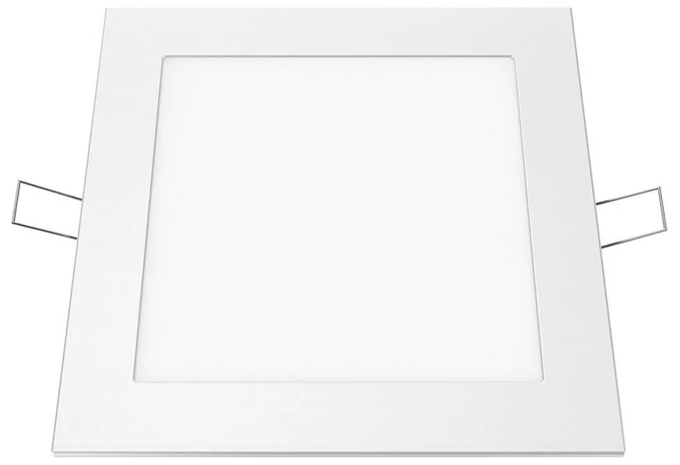 Panel Led Χωνευτό Plato1240SW 12W 4000K 950lm White Aca Square Αλουμίνιο