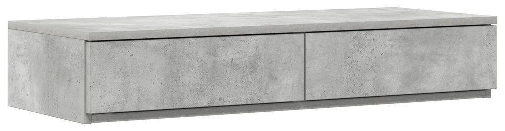 vidaXL Συρτάρια Κρεβατιού Γκρι Τσιμεντένιο 75x36,5x16,5 εκ. Κατασκευασμένο από Ξύλο