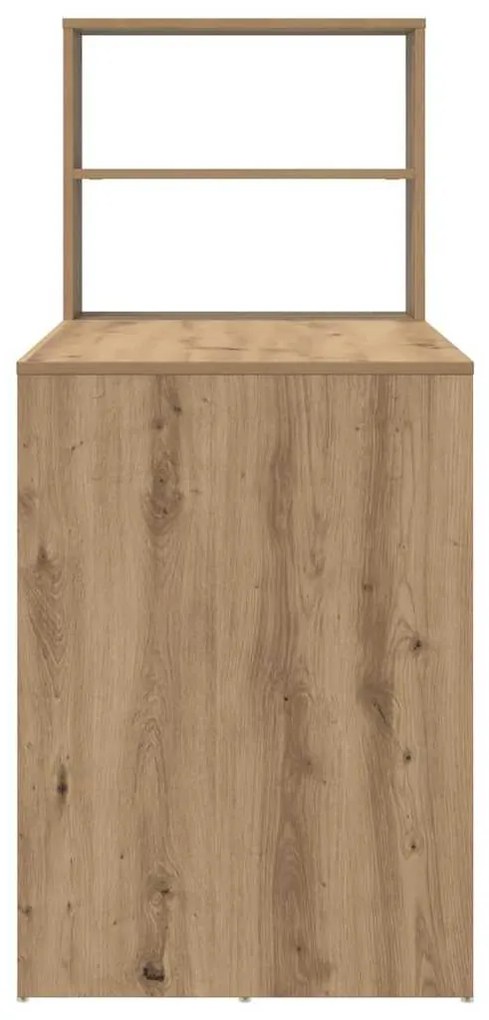 vidaXL Γραφείο artisan δρυς 113 x 54 x 120 εκ. Επεξεργασμένο ξύλο