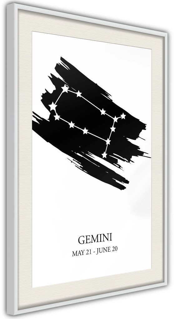 Αφίσα - Zodiac: Gemini I - 20x30 - Χρυσό - Χωρίς πασπαρτού