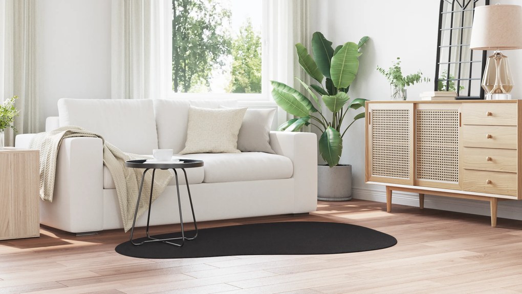 vidaXL Χαλιά "HUARTE" Μαλακό και Πλενόμενο Μαύρο 120x170 εκ.