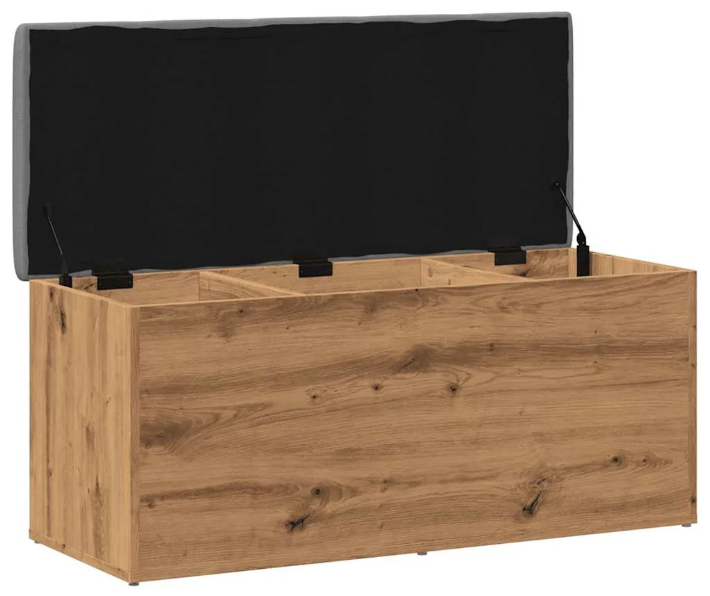 vidaXL Πάγκος αποθήκευσης  Artisan Oak 102x42x45 cm Κατασκευασμένο ξύλο