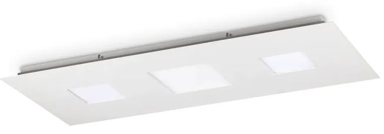 Φωτιστικό Οροφής - Πλαφονιέρα Relax 255934 3000K 4250lm 90x40x4cm White Ideal Lux