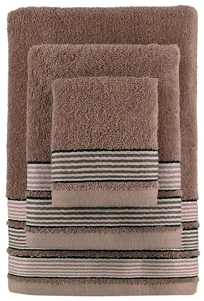 Πετσέτες Bela (Σετ 3τμχ) Taupe Palamaiki Σετ Πετσέτες 70x140cm 100% Cotton