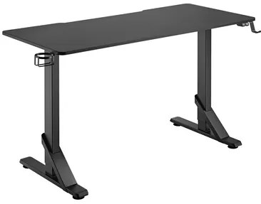BRATECK gaming γραφείο GMD11-3, ρυθμιζόμενο ύψος, 136x60cm, RGB, μαύρο