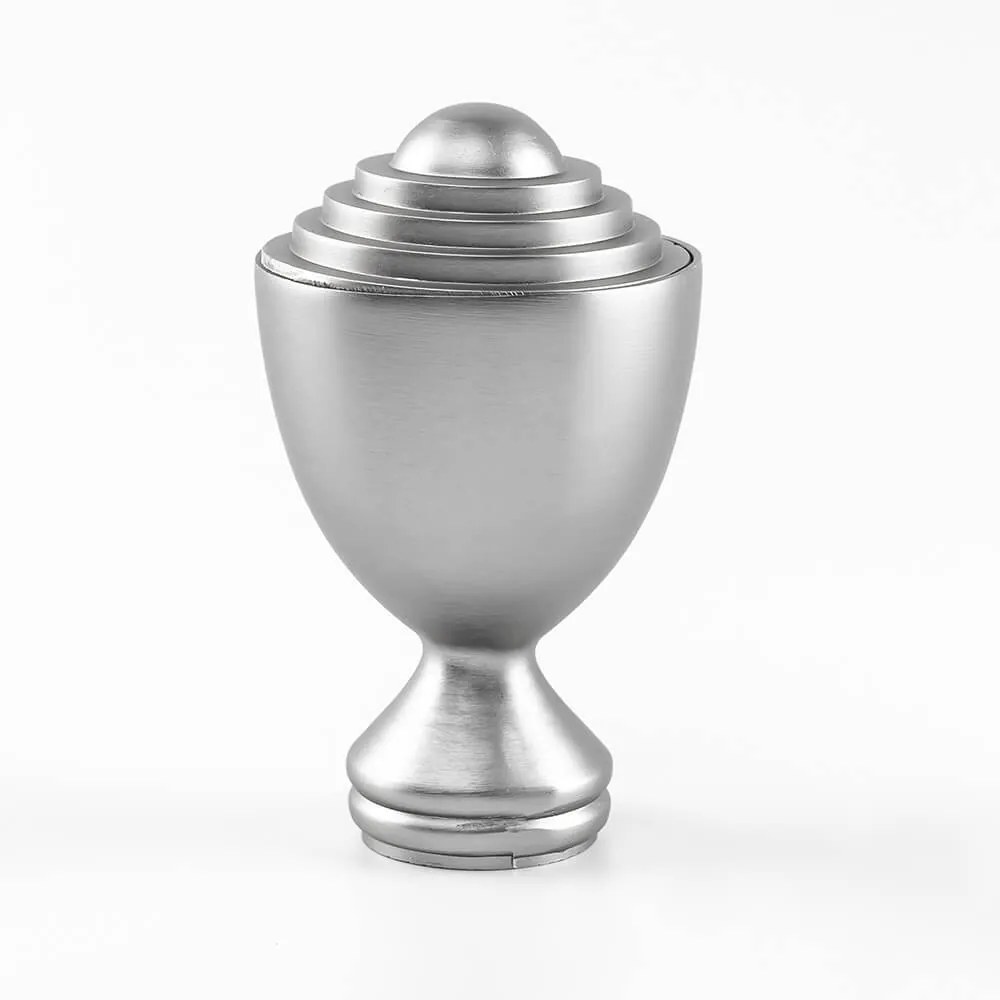 Κουρτινόβεργα διπλή απλή Pluton 25/19 – χρώμιο ματ - 180 cm