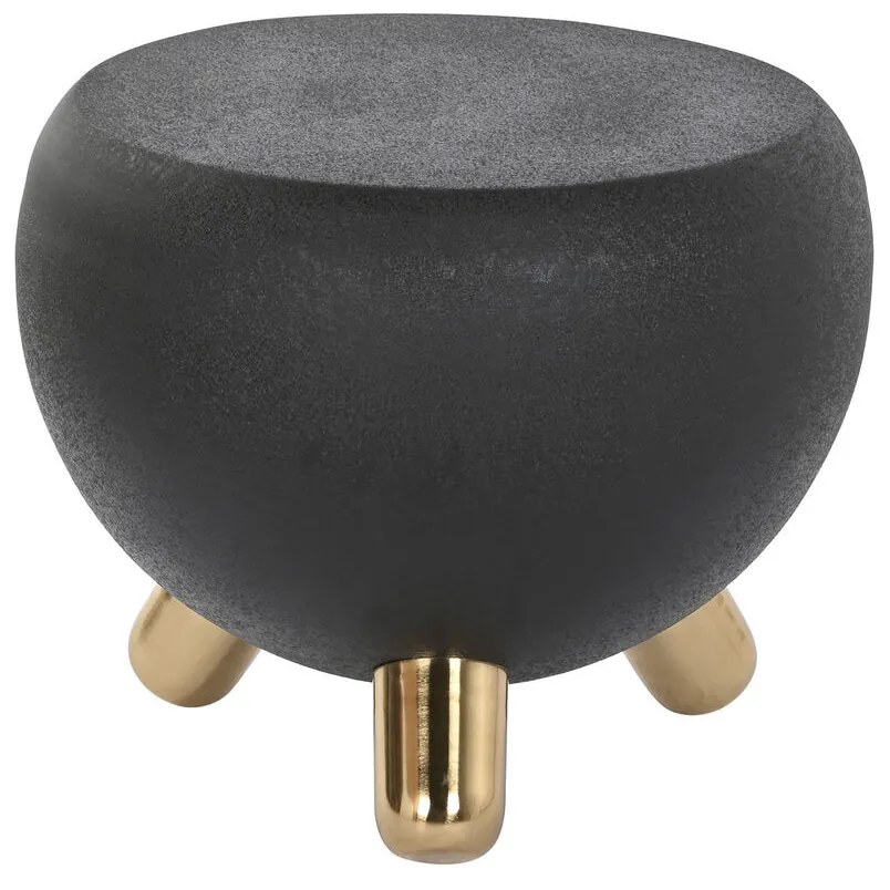 Βοηθητικό Τραπέζι DKD Home Decor Μαύρο Χρυσό Σίδερο 51 x 51 x 44 cm