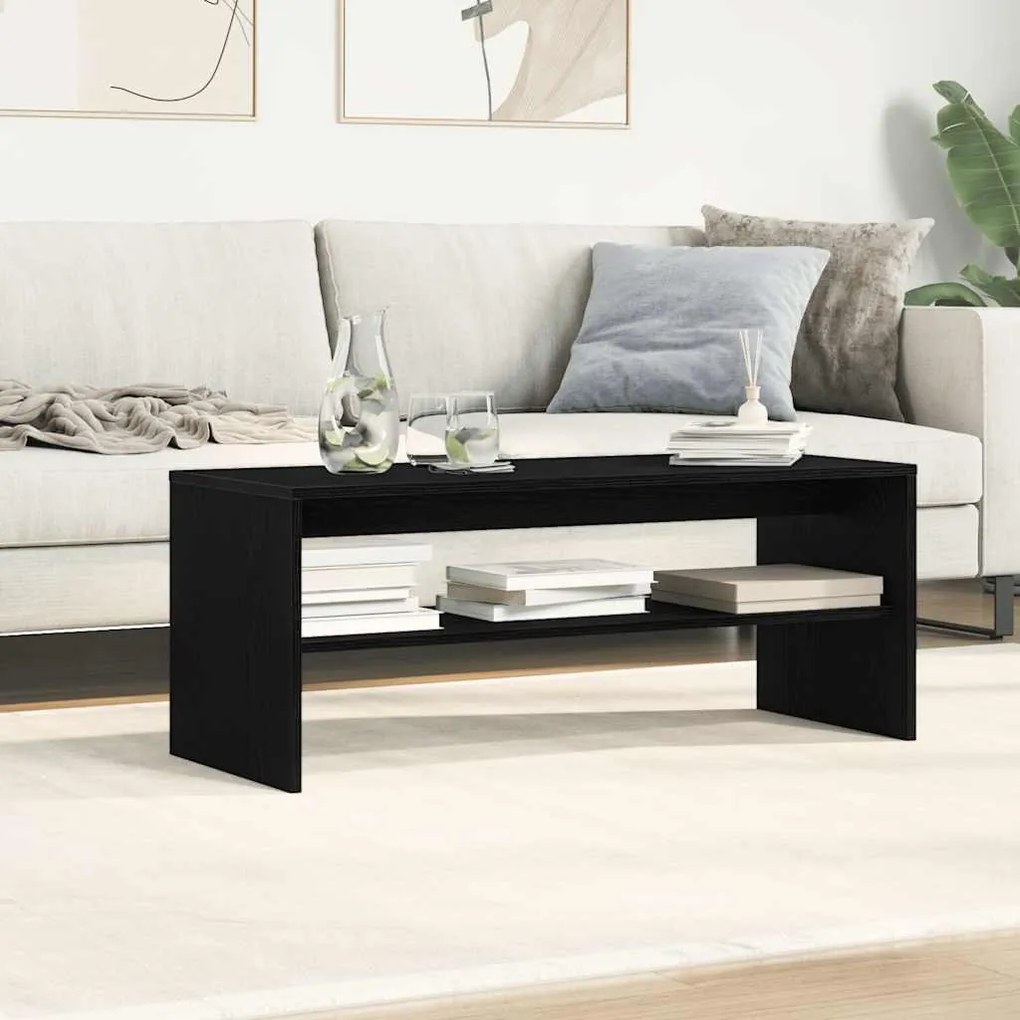 ντουλάπι τηλεόρασης Μαύρη δρυς 100x40x40 cm Κατασκευασμένο ξύλο - Μαύρο