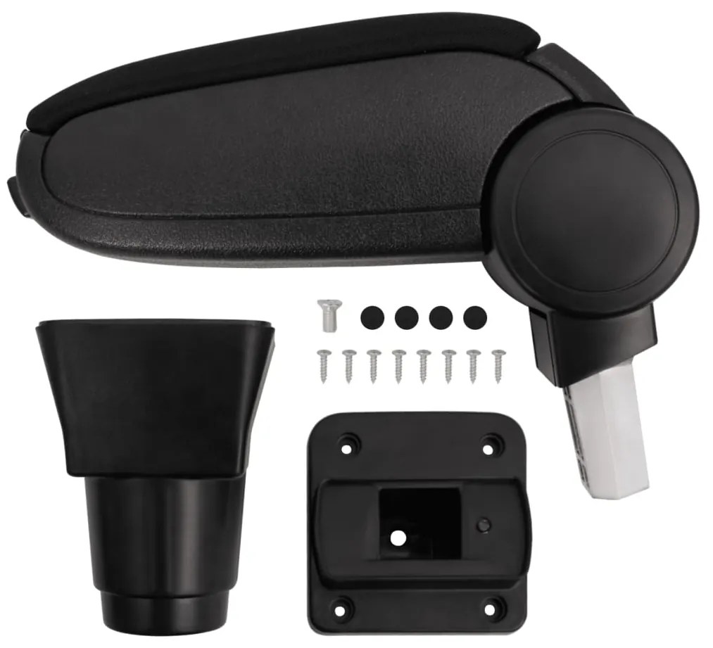 vidaXL Τεμπέλης Αυτοκινήτου Μαύρος 13 x 32,5 x (24-51,5) εκ. από ABS