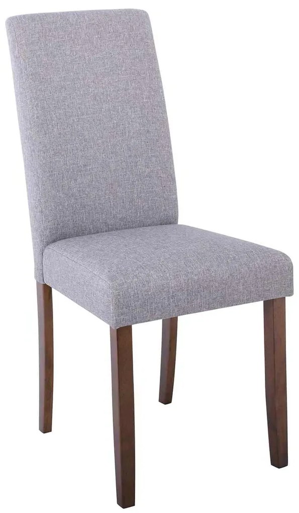 Καρέκλα OPTIMAL Green Walnut/Ύφασμα Γκρι 	43x55x96cm