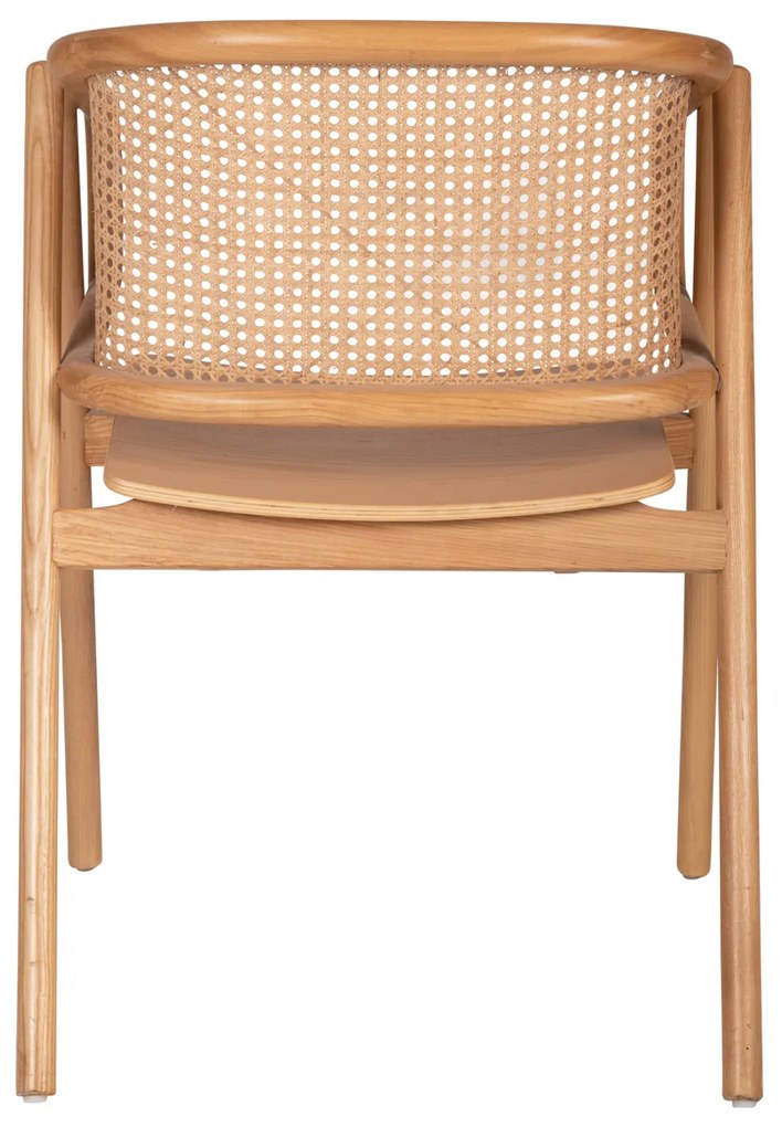 ΠΟΛΥΘΡΟΝΑ KENLEE HM9872 ΦΡΑΞΙΝΟΣ ΚΑΙ ΦΥΣΙΚΟ RATTAN RATTAN ΣΕ ΦΥΣΙΚΟ 57,5x55x81Yεκ. - 0605433 - HM9872