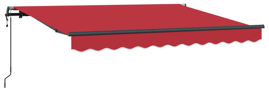 vidaXL Σκηνίτσα Αναδιπλούμενη Κόκκινο 350 x 200 cm