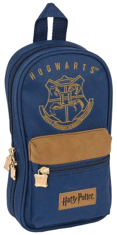 Σακίδιο Πλάτης για τα Μολύβια Harry Potter Magical Καφέ Ναυτικό Μπλε (12 x 23 x 5 cm)